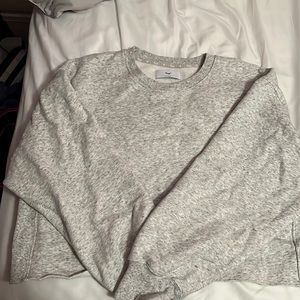 (SOLD) TNA Cozy Fleece Boyfriend Cropped Sweater